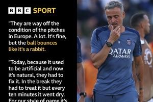 华体会官网-恩里克不满世俱杯草皮情况：球在场上跟兔子一样跳来跳去